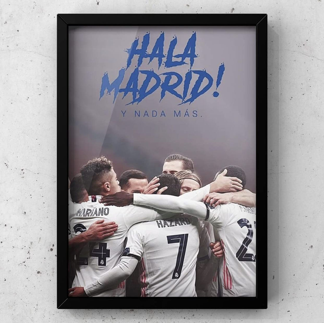 HALA MADRID FRAME - for wall decoration (20x30, black)