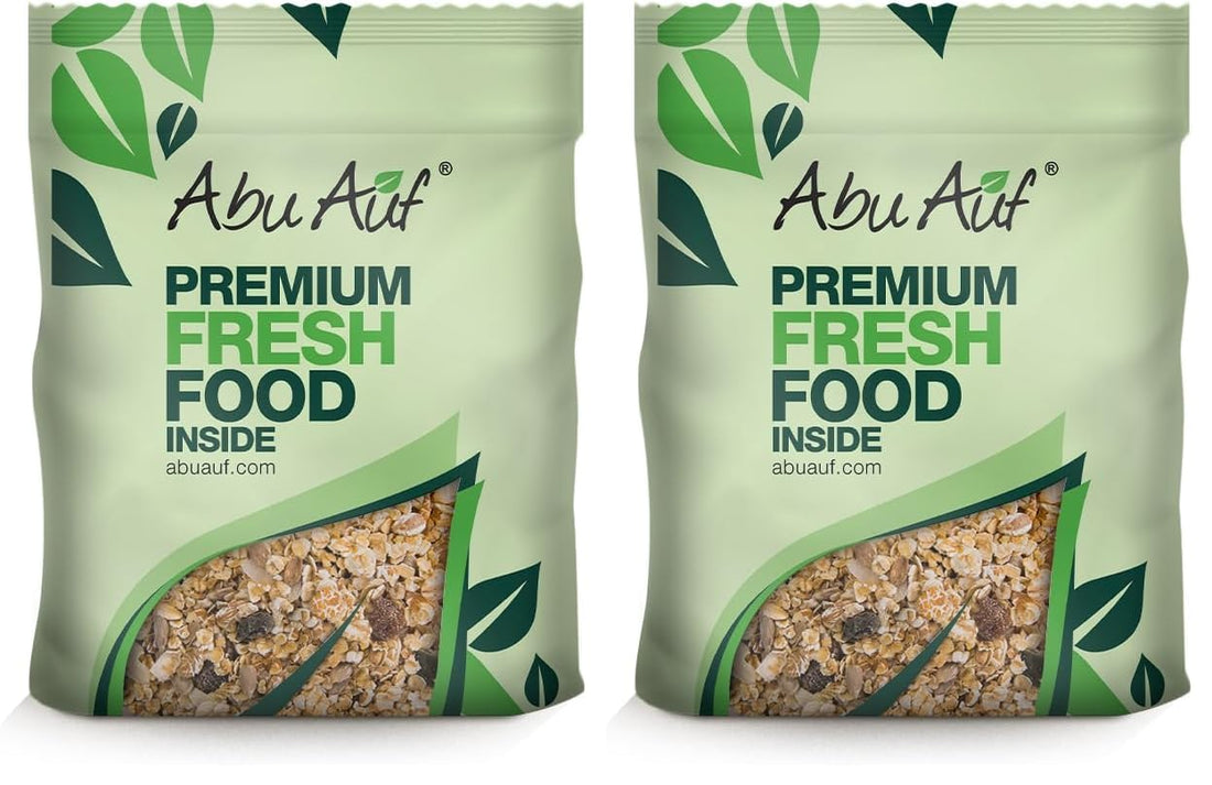 Abu Auf Muesli Oats with Nuts & Dried Fruits, 450 gm (Pack of 2)
