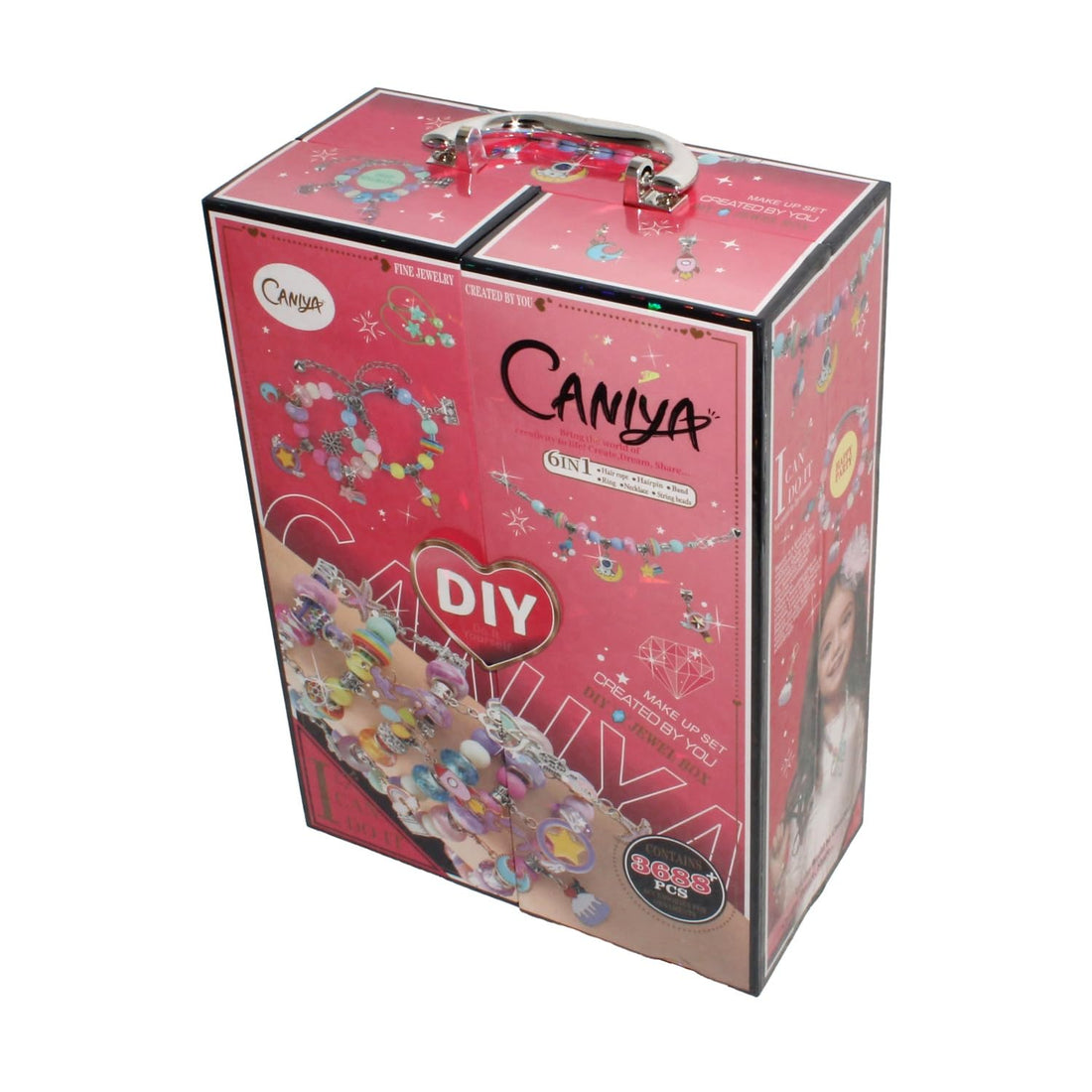 Kids Luxury DIY Beads Jewelry Box 6 in 1