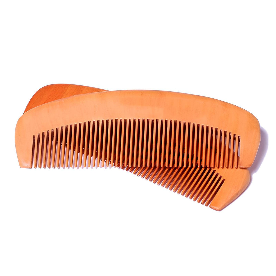 Detangler - Gentle handcrafted wooden comb option offering smooth stroke action, boosts scalp relaxation, prevents split ends, fortifies roots, encourages circulation and stylish structures (piece-2)