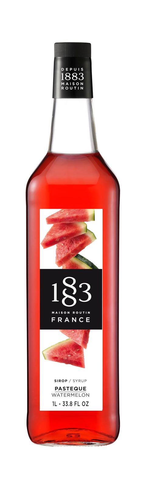 1883 MAISON ROUTIN FRANCE, Watermelon Syrup, Glass Bottle, 1 Liter, Made in France