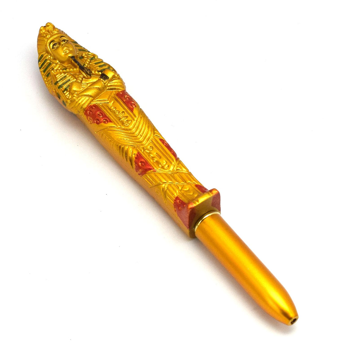 immatgar pharaonic Decorative Egyptian Pen ancient Egyptian souvenirs gifts from Egypt Collectible Pharaohs (Golden - Tutankhamun - one size)