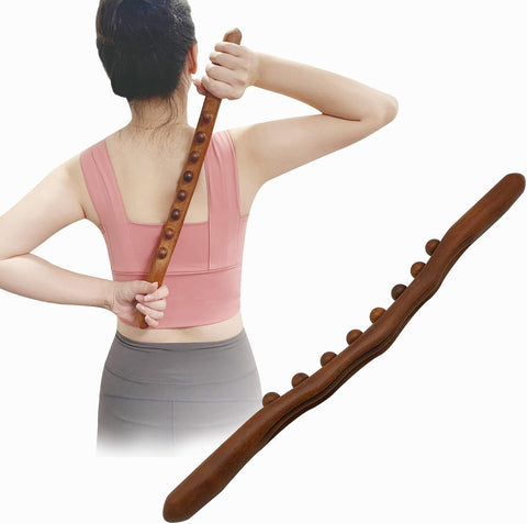 Massage Wand - Transform Your Body with Handmade Gua Sha Tool, Perfect for Neck Back and Belly Massage, Promoting Skin Health and Relaxation for All Body Types.(18 Balls)