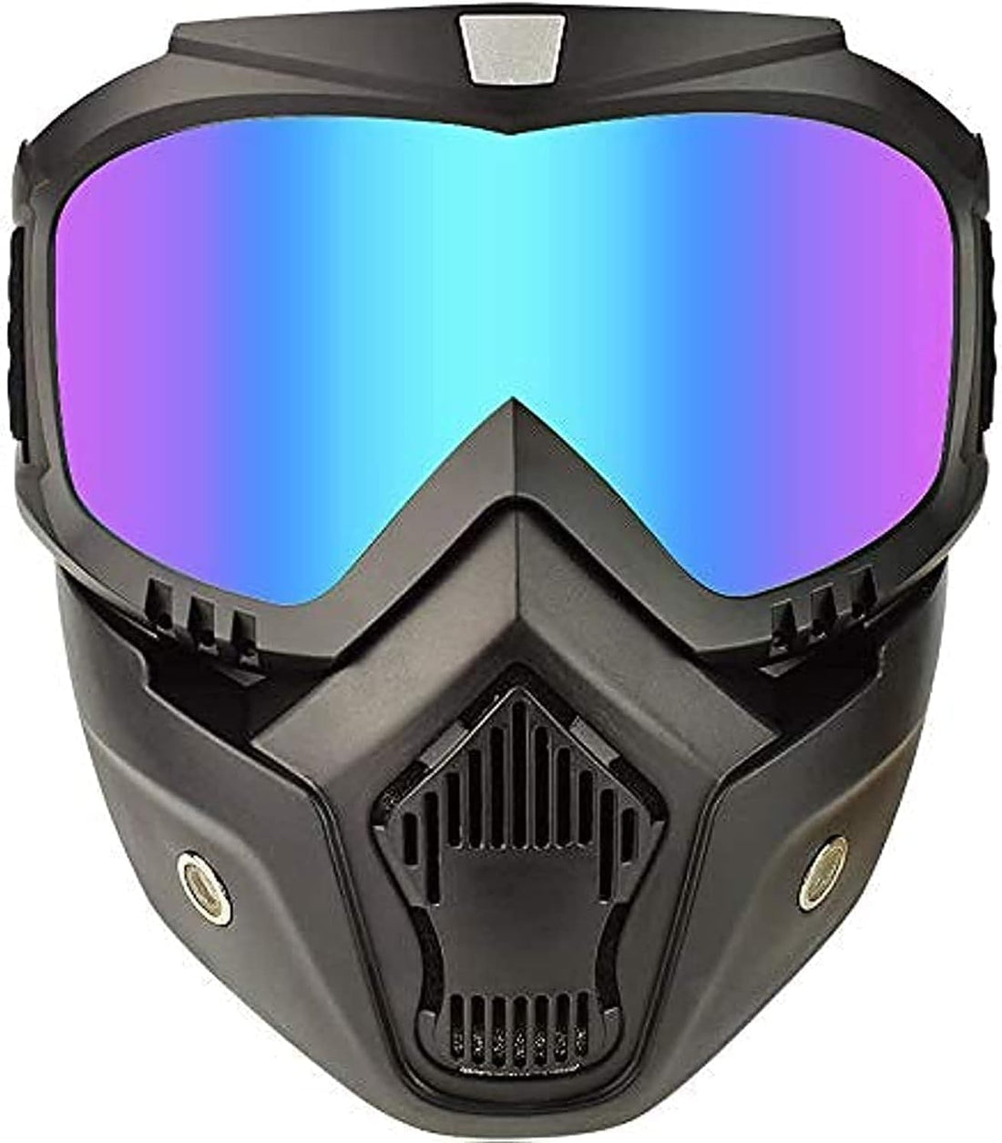 TRUE FIT® Motorcycle Goggles Mask Detachable,Ski Motocross Goggles Helmet Sunglasses (Colorful)