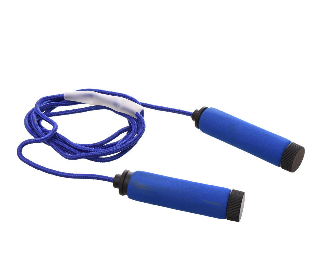 Generic Skipping Rope Comfortable Memory Foam Handles, Ideal for Body Gym Fitness, Kids & Adults, Multi Color, Nylon & Steel Wire with PVC Coating