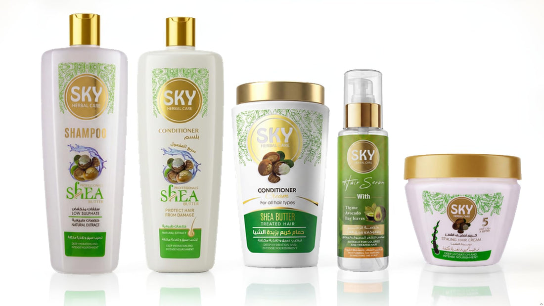 Shea Butter Complete Deep Conditioning Hair Set - 5 Pieces | Sky Herbal Care