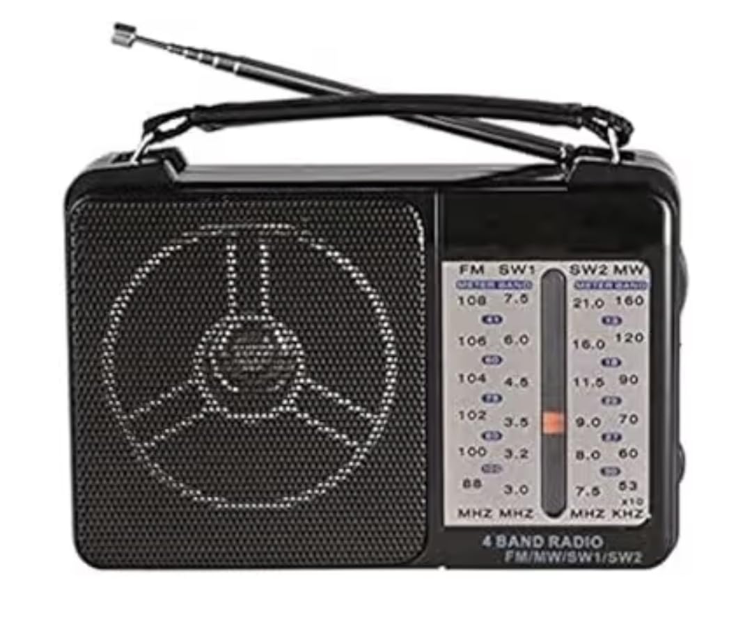 RX-607AC Radio Go FM AM Radio for Playing Quran Broadcasting and More - Black