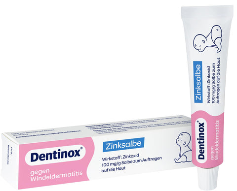 Dentinox Zinc Ointment - Soothing Skin Care for Irritated Baby Skin - Ideal for Nappy Rash, Redness and Wounds - Protects and Nourishes Sensitive Skin Gentle and Effective - 45 g