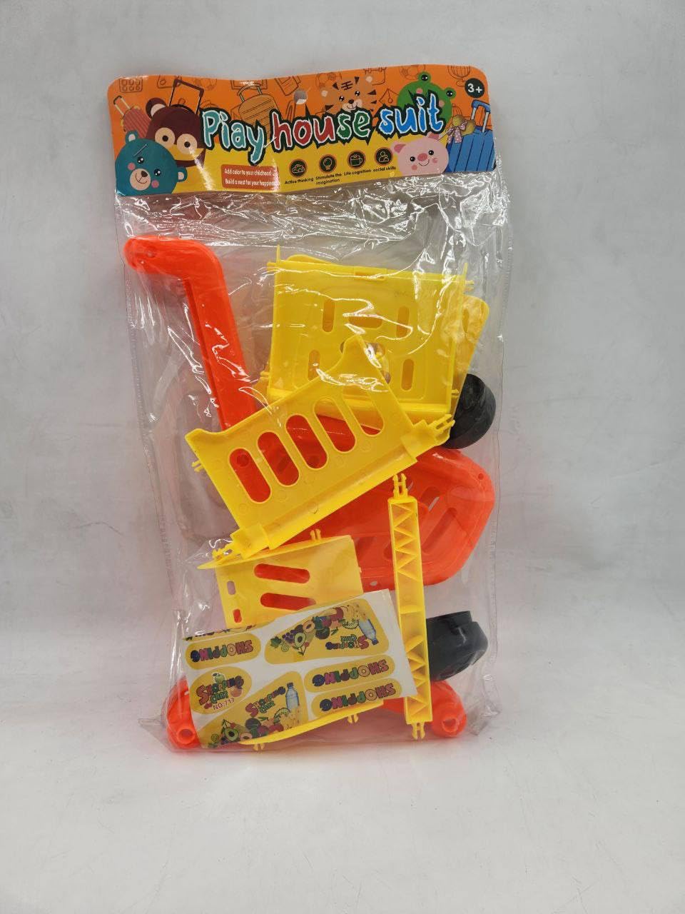 PLASTIC SUPERMARKET CART, CHILD SPEND FUN TIME TO PLAY WITH AND INCREASE HIS IMAGINATION