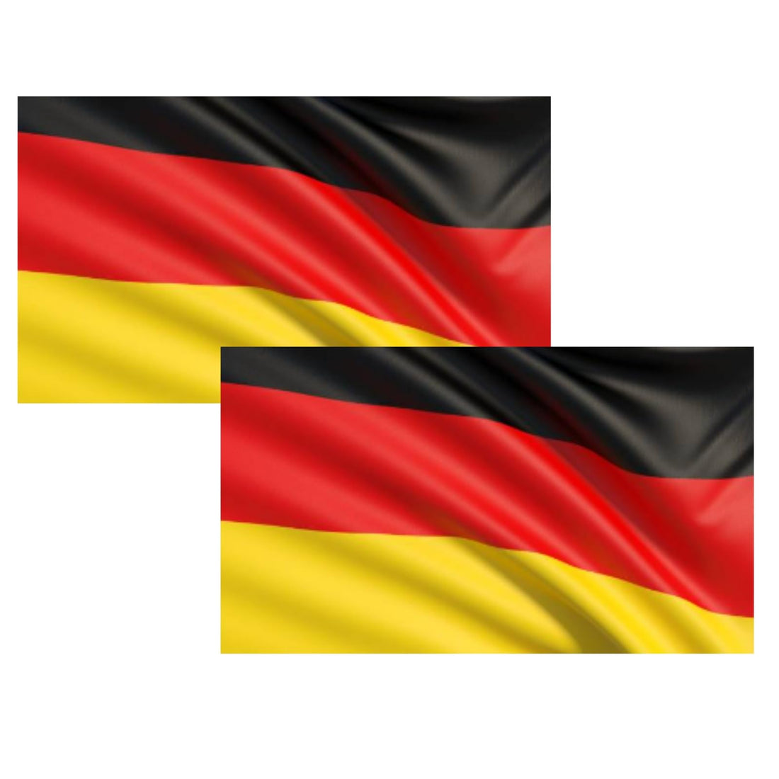 Super World – 2 Large Germany Flag for Outdoor and Indoor 90 x 150 cm, 2 National Flags Germany (90 x 150 cm)