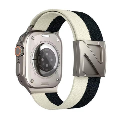 Fekra Premium Magnetic Nylon Strap for for Apple Watch Band for Apple Watch Ultra 3/2/1 49mm, Apple Watch Series 11/ Series 10 46mm, 9/8/7 45mm