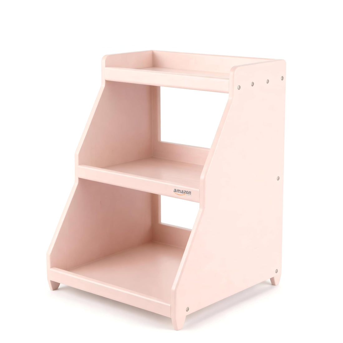 Multi-Compartment Organizer - 9-Piece Desk Setup with Three Shelves, Four Side Supports, and Two Pen Cases in Colorful Design (brwon)