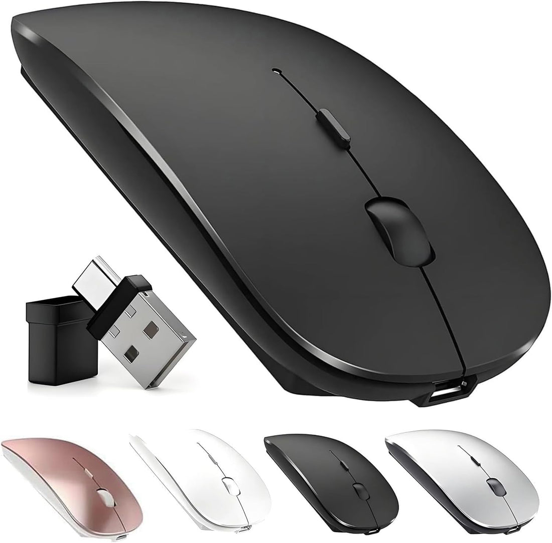 Zeru Rechargeable Wireless Mouse for MacBook Pro/Air,Bluetooth Mouse for Laptop/PC/Mac/iPad pro/Computer