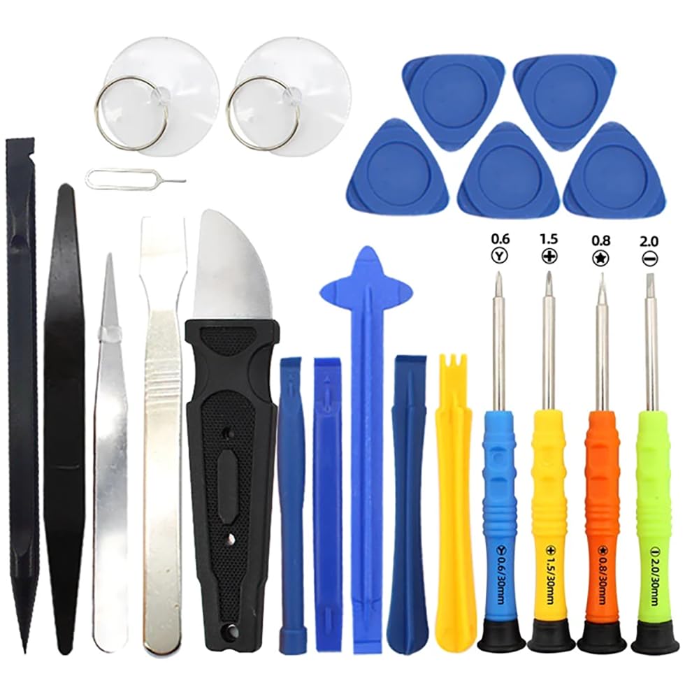22 in 1 Repair Tool Kit, 22-Piece Opening Pry Tool Screwdriver Set, Electronics Magnetic Precision Screwdriver Set for iPhone,iPad,Computer,Cell Phone,Laptop,Tablet
