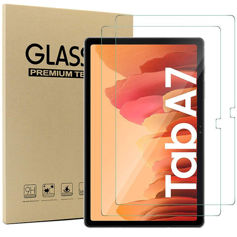 Msm-case [2 Pack] Compatible with Samsung Galaxy TAB A7 10.4 2020 Tablet - Tempered Glass Screen Protector - [3D Round Edge][9H Hardness] [Crystal Clear][Scratch Resist],Clear