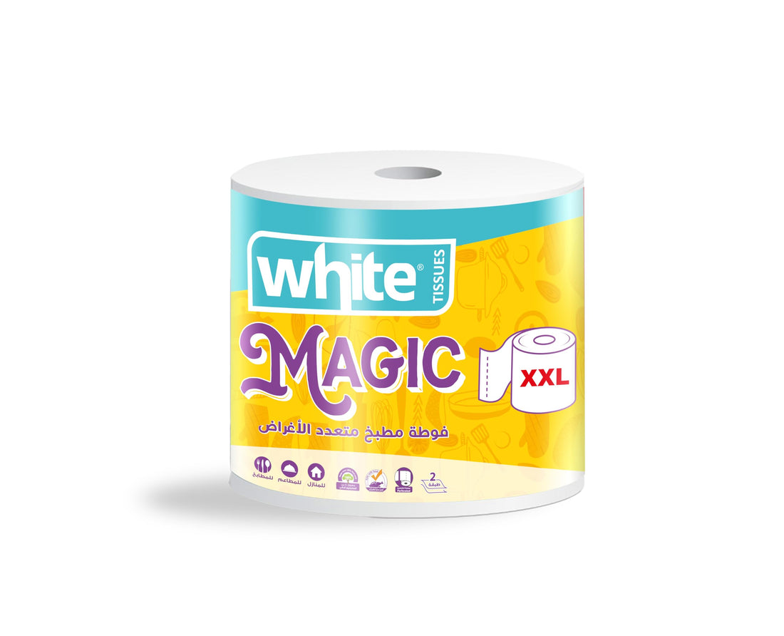 White Magic Kitchen XXL Roll – 3Ply | Maximum Size for Heavy-Duty Use