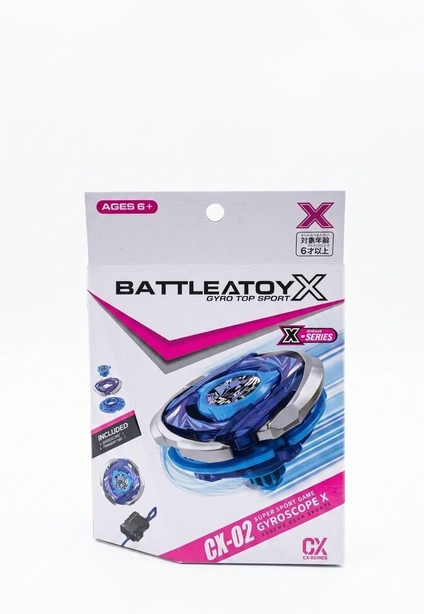 BattleKid Bey-BladeX CX-02 DRAN Brave S6-60V Xtreme Gear X-Series Bey Set with Strong Winder Launcher – High -Speed Spinning Top for Exciting Battles and Competitive Play