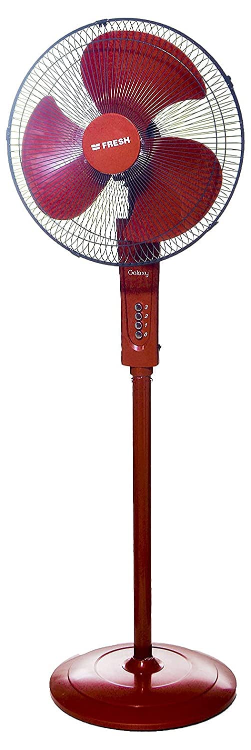 Fresh ES 537 Electric Pedestal Fans With 3 speeds - Red