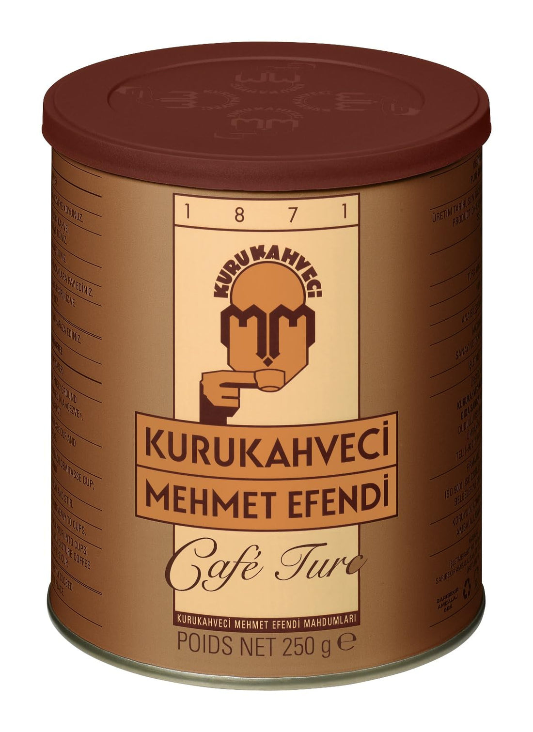 Mehmet Efendi Turkish Coffee, 250g Can
