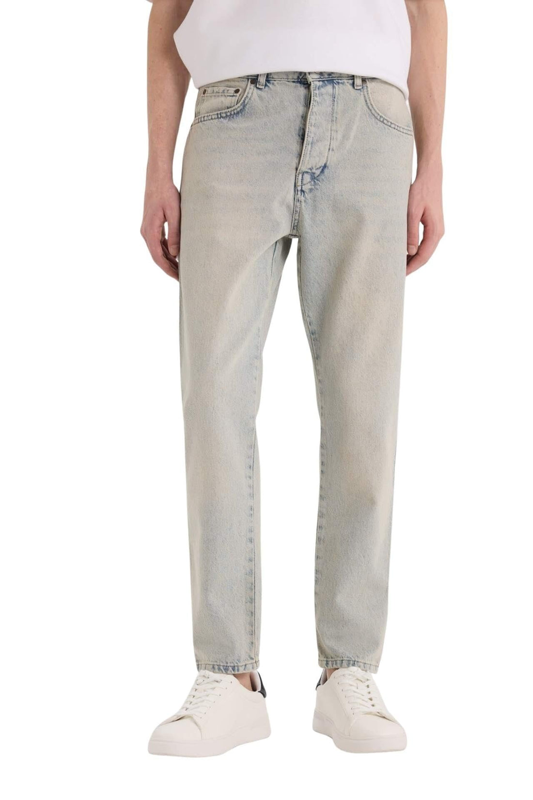 DeFacto Mens Special Collection 90’S Slim Fit Denim Trousers Trousers (pack of 1)