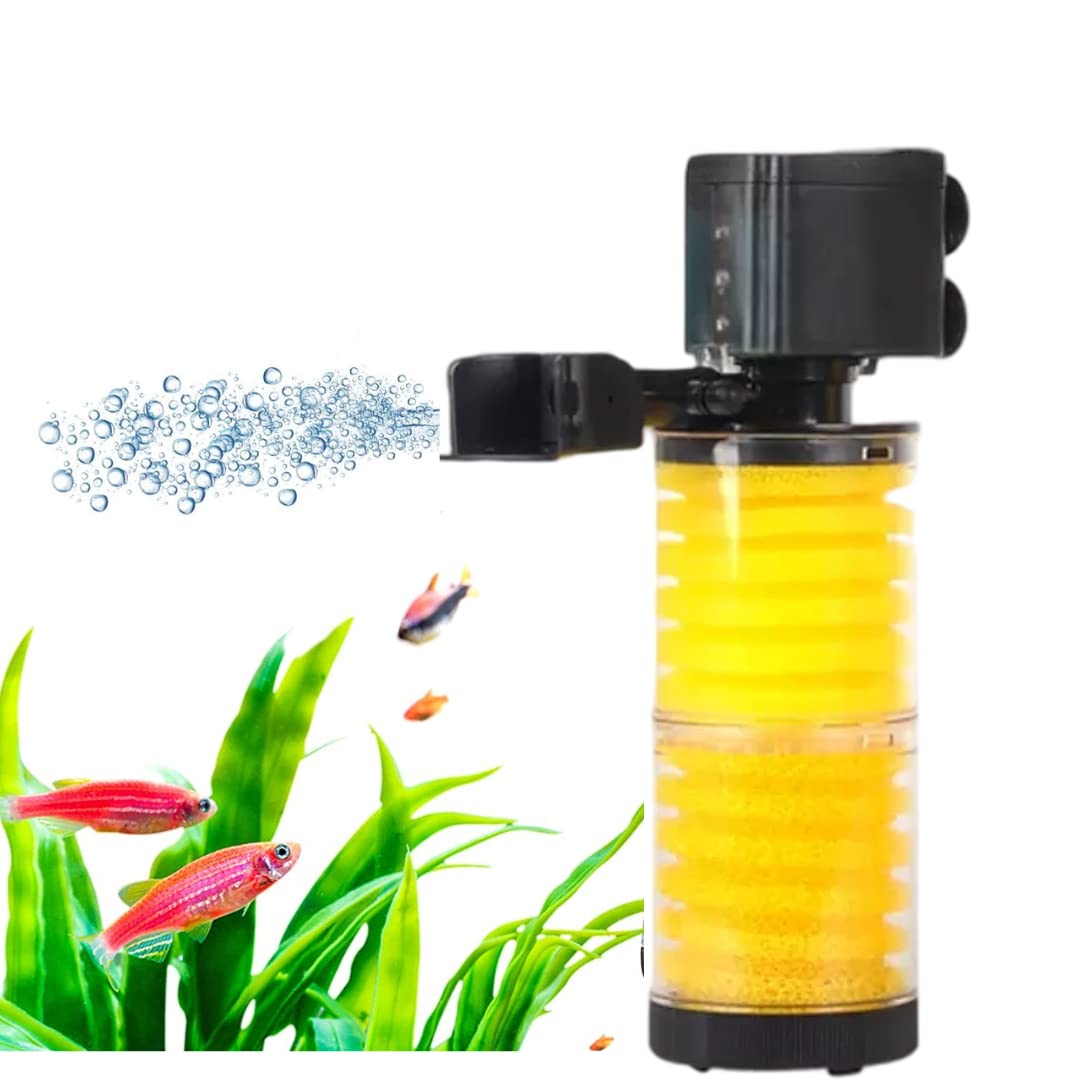 VAYINATO Petzlifeworld Aquarium Fish Tank BL Series 3 in 1 Internal Liquid Filter(Suits Upto 2.5Ft Tank) Will Filter The Water and Provide Oxygen to Fish and Circulating The Water (BL-8300F)