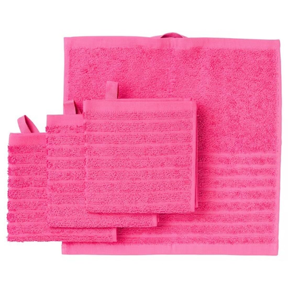 Digital Shoppy VÅGSJÖN Washcloth, Bright Pink, 30x30 cm
