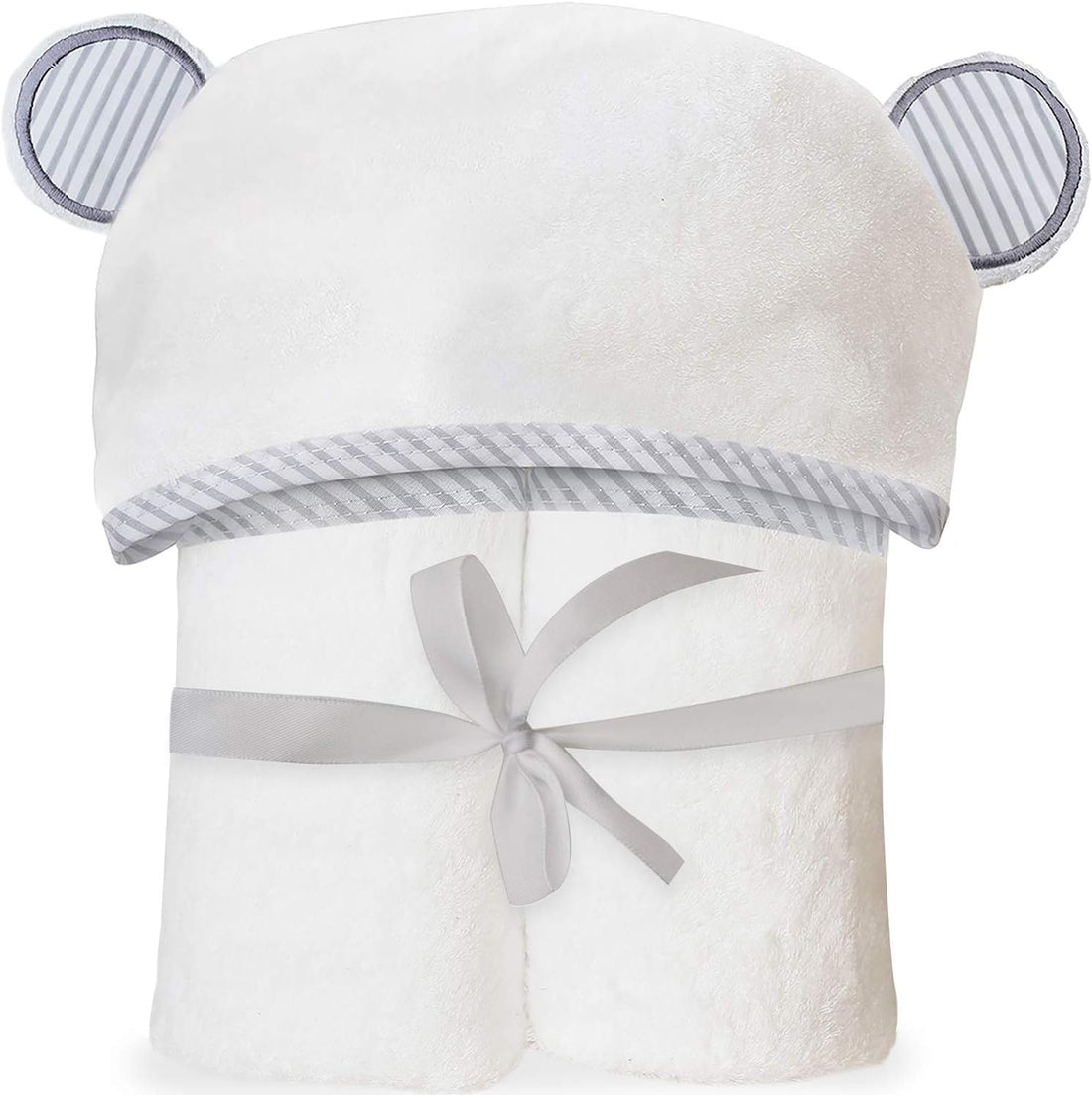 Moro Moro 3 Bebe Silky Soft Baby Towels, Bath Towel for Toddlers, Infants, Newborns, Oversized, Highly Absorbent Bath Towel for Baby Boys and Girls 35" x 35", White, Synthetic
