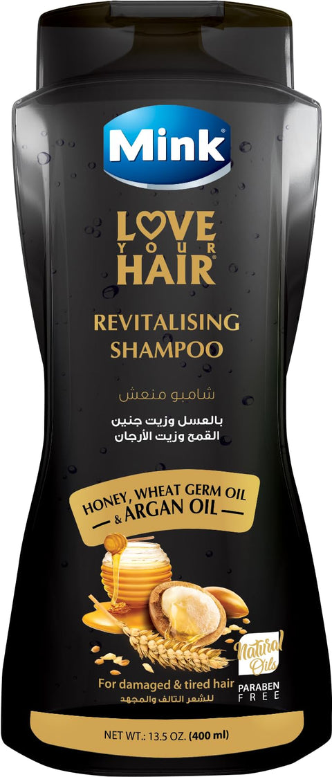 Mink Shampoo with Honey, Wheat Germ Oil and Argan Oil 400 ml
