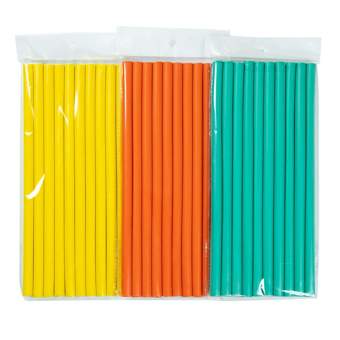 Ms Aloe 3Pack Flexible Curling Hair Rods Soft Foam Hair Rollers Twist-Flex Foam Hair Curlers No Heat Spiral Curlers for Long Medium Short Hair(Diameter 1.0cm,30Rods)