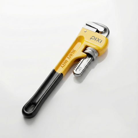12 Inch Professional Heavy Duty English Pipe Wrench | Adjustable Jaw with Sharp Teeth | Durable Metal Design for Plumbing and Maintenance