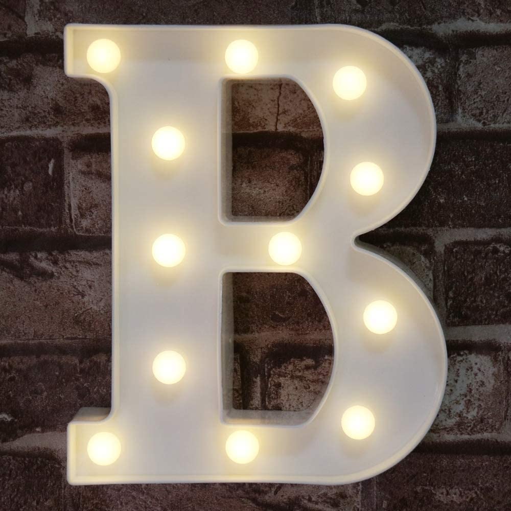 Generic LED Marquee B Letter Sign Light for Home Party, Wedding Decoration