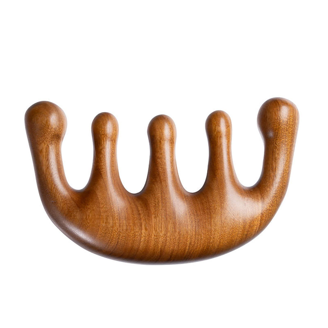 Wooden Massage Comb with Wide Tooth, Scalp Massager Round Tooth Comb, Gua Sha Manual Lymphatic Drainage Massage Tool, Fatigue Relieve Acupoint Massager