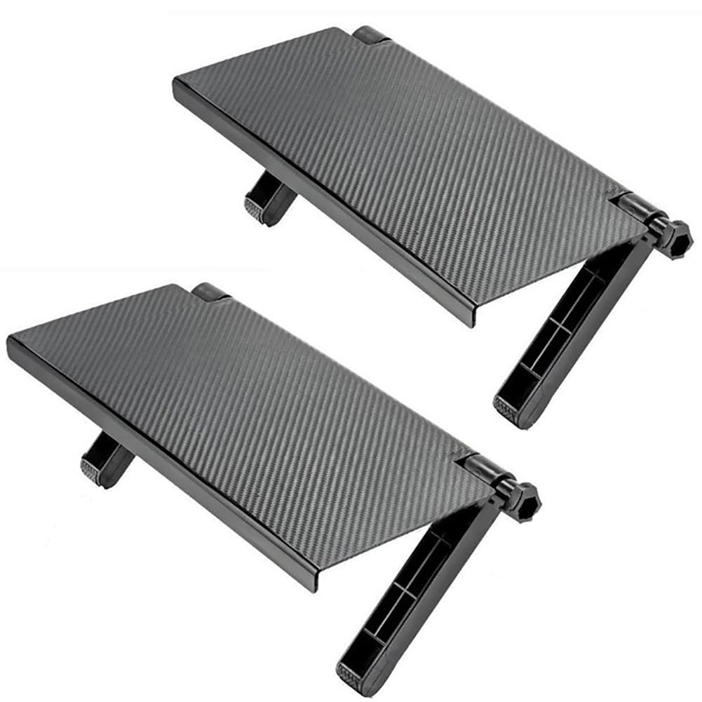 2 PCS TV Top Shelf for Cable Box Wall Mounted Screen Stand for Cable Boxes/Media Boxes/Game Console/Router/Office Desk Storage Organizer/Rack Monitor TV Box