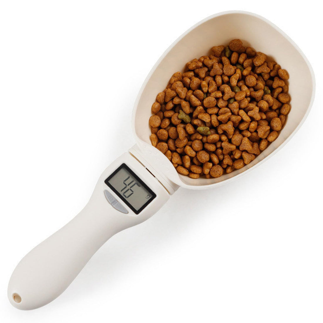 Fadcaer Pet Food Measuring Scoop Scale,Portable Digital Pet Food Scoop With LED Precise Dog Food Measuring Scooper,Removable Electronic Weighing Spoon for Pets,Dog Cat Food Measuring Scale