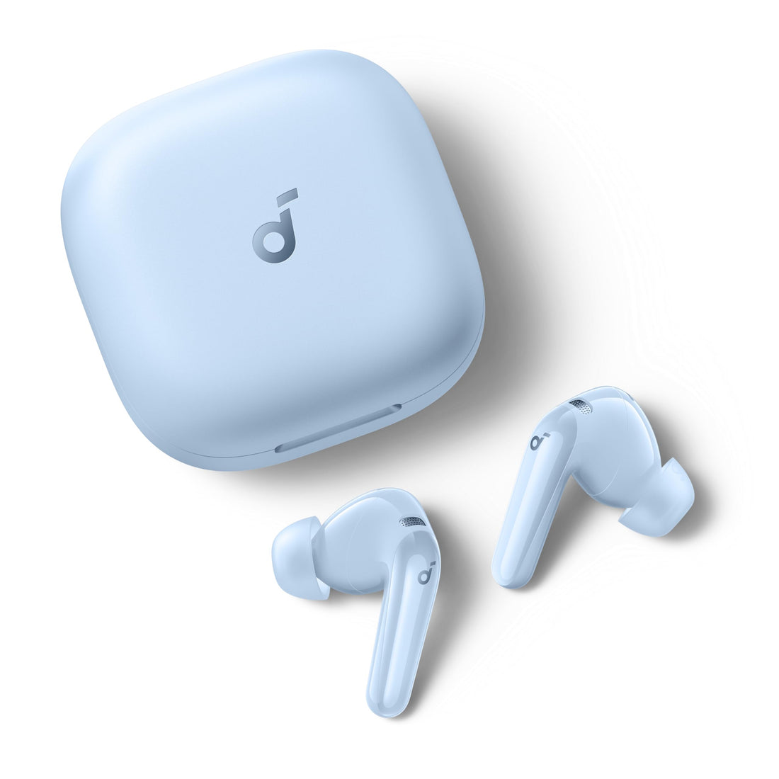 SoundCore P31i by Anker, Real-Time Adaptive Noise Cancelling, Hi-Res Sound, Translation Earbuds, 50H Playtime, Wireless Earbuds, Bluetooth Earphones, Spatial Audio, Fast Charging, IP55, Blue