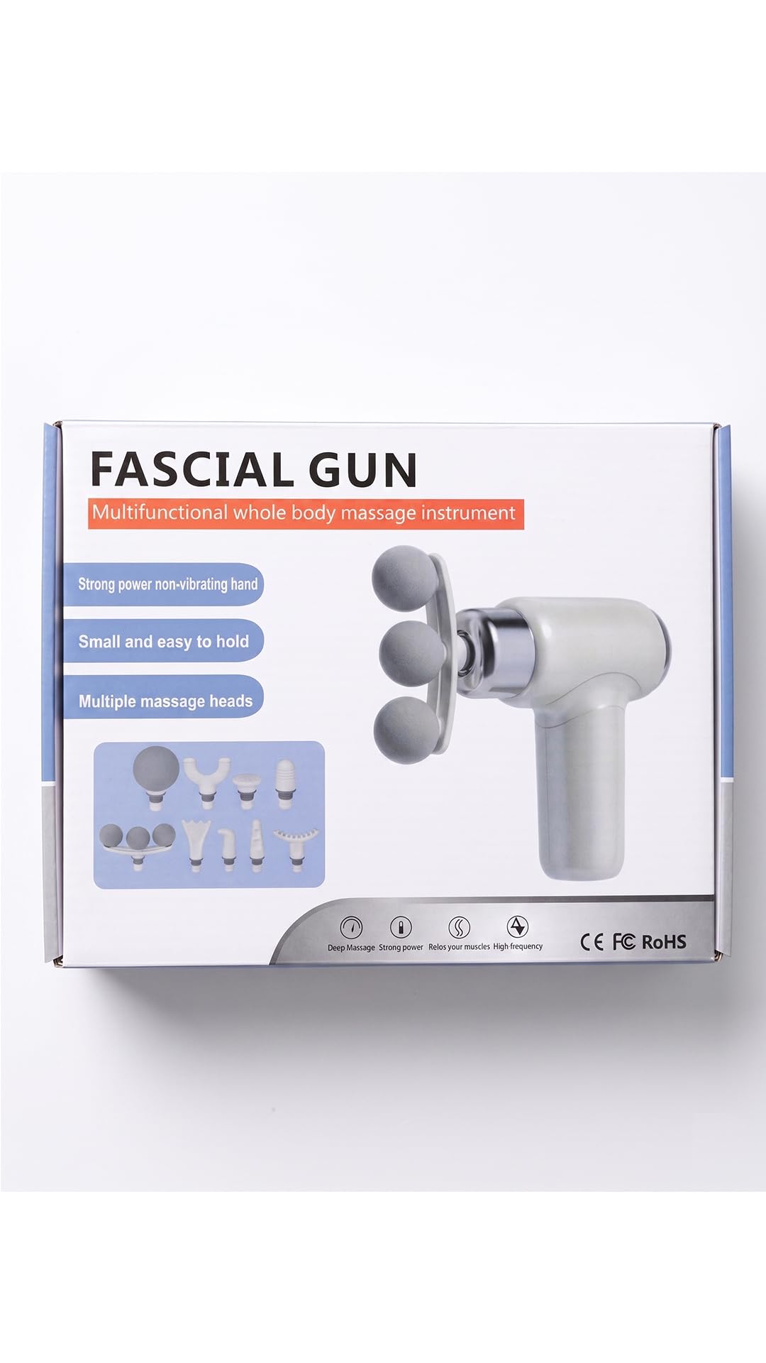 9 Head Full Body Massage Gun Deep Massage for Tired Muscles - Portable Massager Helps Restore After a Long Day or Hard Workout
