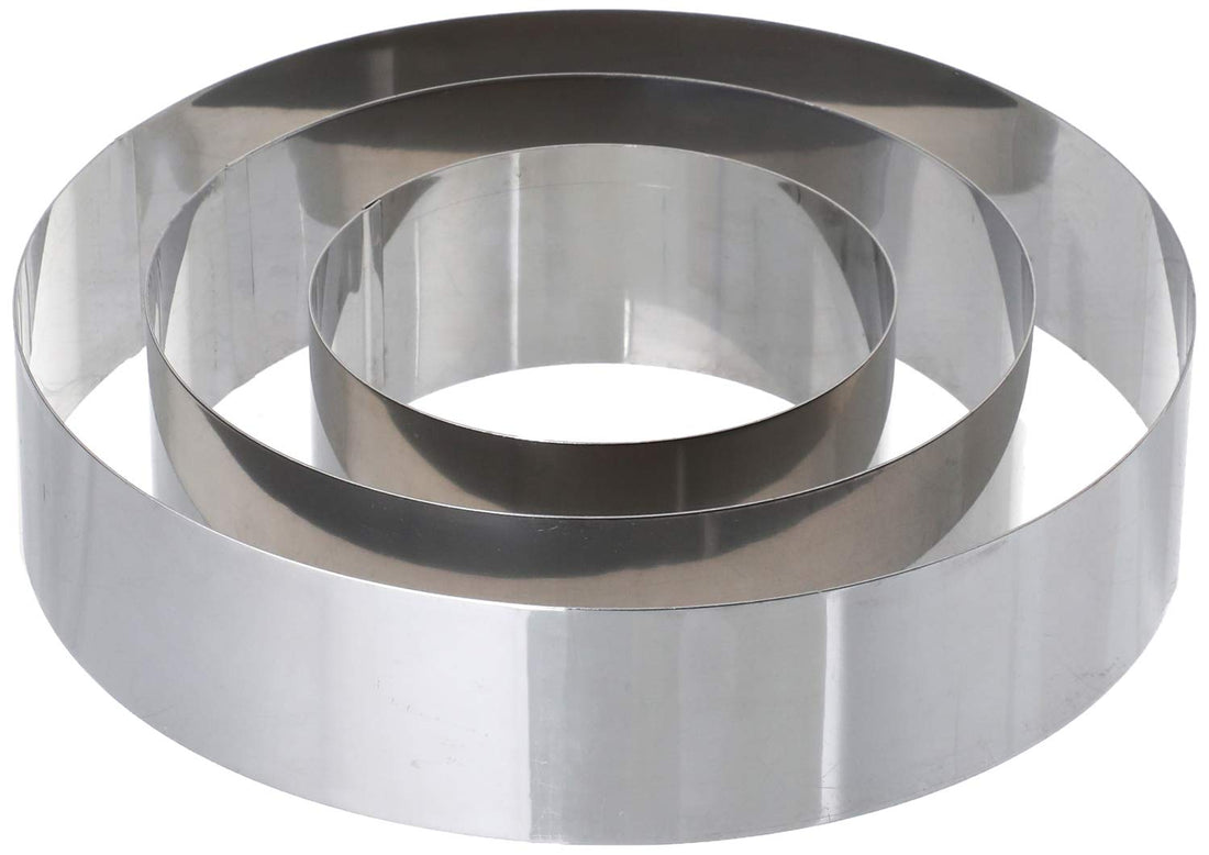 Stainless Steel Circle Cake Cutter Set - 3 Pieces