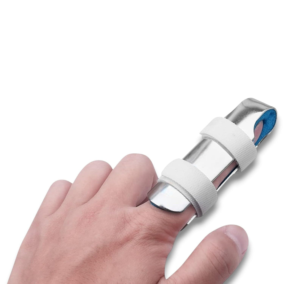 Finger Splint | Suitable for Finger Fractures, Wounds, and Post Surgery Care (Medium (Under 2 Inch)))
