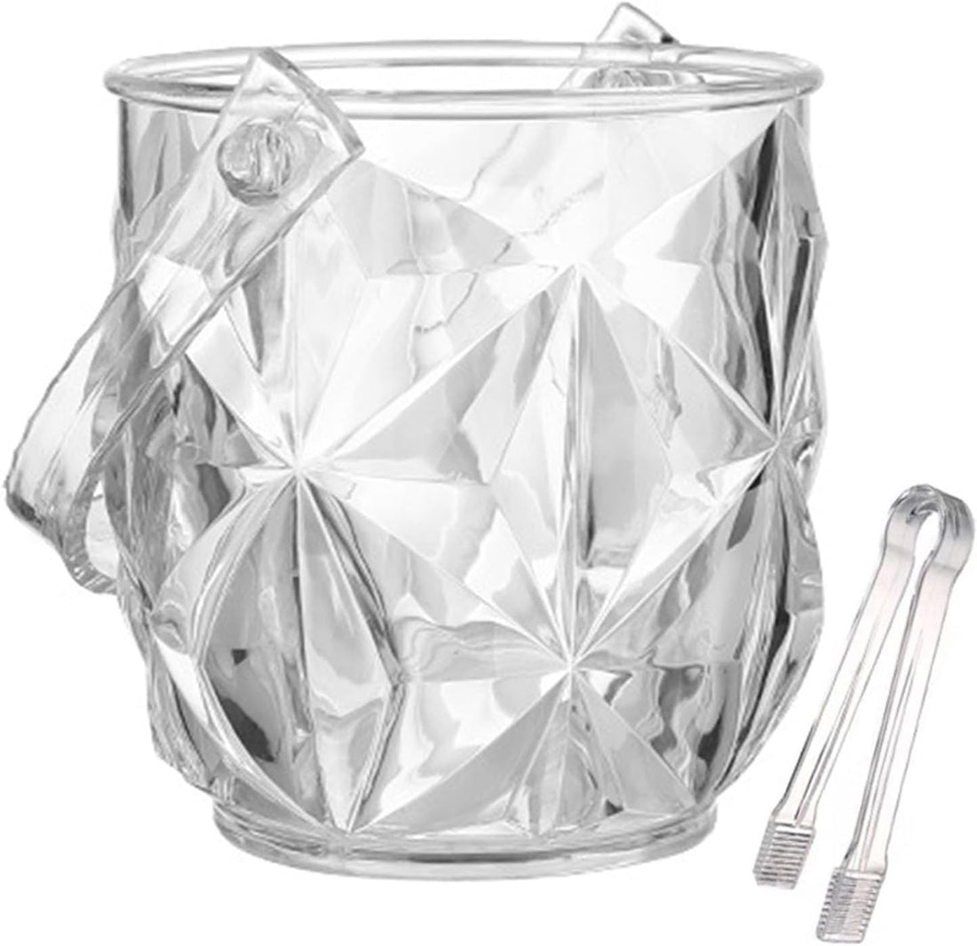 Acrylic Drink Bucket for Party, Large Ice Tub for Wine Beer Champagne Bottles Cooler