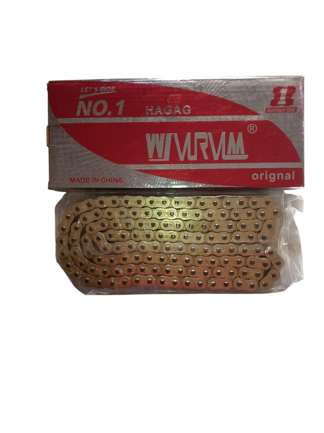 Pilgrims NO.1 Motorcycle Chain, 132 Boring Links, Compatible with Benley Bikes