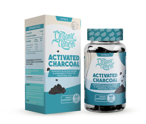 Organic Nation Activated Charcoal 60 Capsules