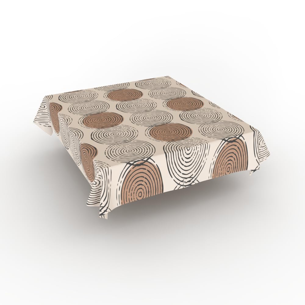 ART MOOD HOME Water-Proof Tablecloth – Elegant and Durable Polyester Table Cover, Stain-Resistant, Machine Washable, Perfect for Dining, Kitchen & Events - 140L x 140W CM - Rounds