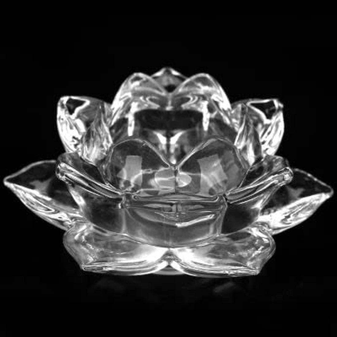 Crystal Lotus Candelabra for Home Decor