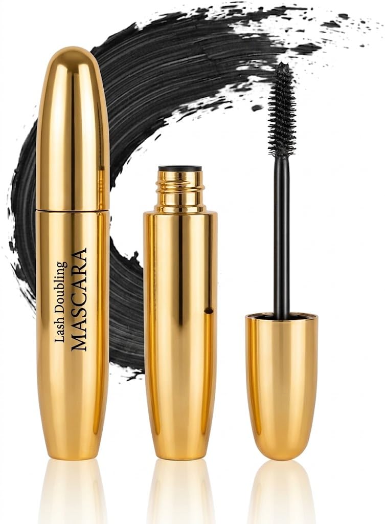 MAX VOLUME Mascara SUPE BLACK Waterproof, Volume and Length Waterproof,Extra Long Thick 5D,Lengthening,False Lash Effect