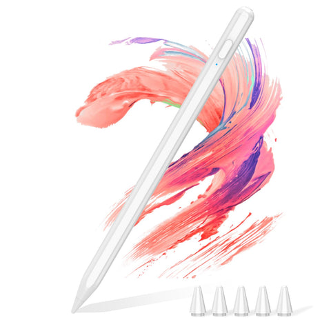 Kissleaf Universal Tablet Stylus Pen for all Tablet/Phone for Samsung/Lenovo/Huawei/XiaoMi/Vivo with 5 tips,1.5mm stylus tip 30min fast charge magnetic adsorption