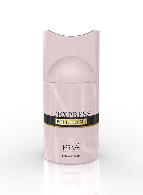 PRIVE L'EXPRESS POUR FEMME DEO, IRRESISTABLE FRAGRANCE, LONG-LASTING ODOUR - 250ML