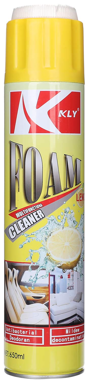 Kely lemon Multi-Purpose Foam Cleaner With Sponge- 650 ML - Yellow