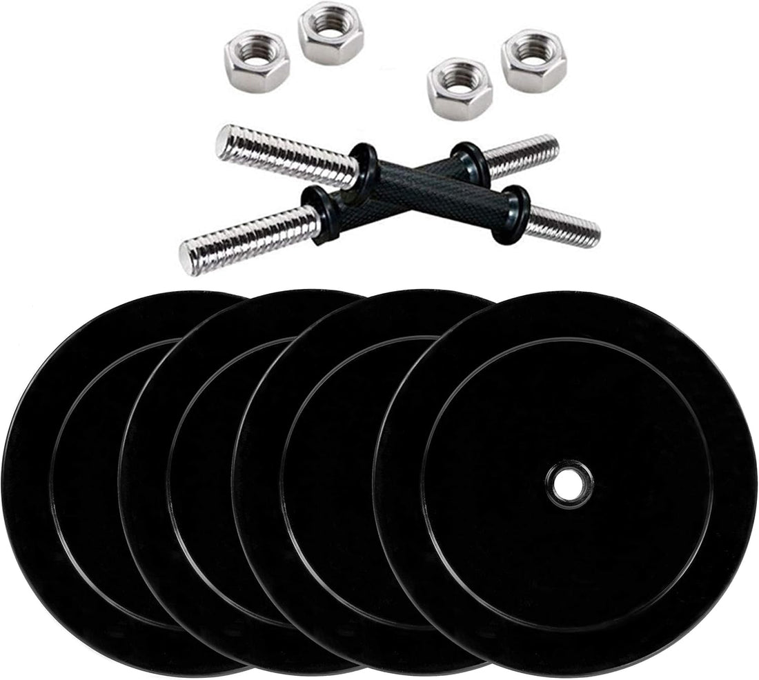 CITY STAR Dumbbell Set 15kg Fitness Dumbbell Set with Connecting Bar Exercise will meet the needs of upper and lower body exercises,