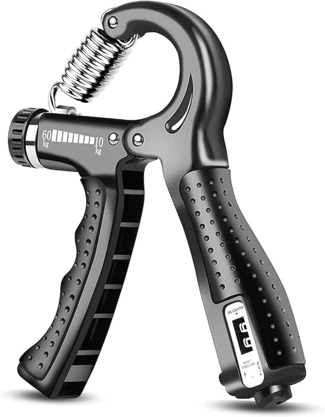 SMART FIT ® Hand Grip Strengthener Hand Exerciser with Number Counter for Forearm, Finger and Wrist Exercises 5-60kg Adjustable Weight Range for Gym and Hand Exercises