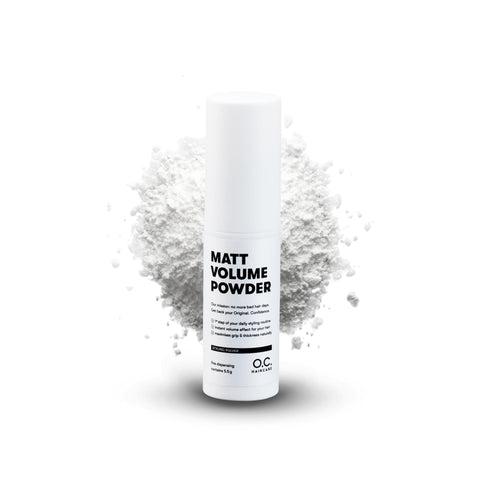 O.C. HAIRCARE Styling Powder - Hair Powder for Thin & Fine Hair - with Matte Effect - Styling Powder for Maximum Stability - Recommended by Leading Salons - Colourless Foundation and Grippy Volume
